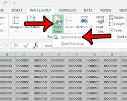 Click the print area option on the page layout tab, and in the page setup section select set print area. keep in mind that the print area will be saved once you save the workbook. Excel 2013 Set Print Area Solve Your Tech