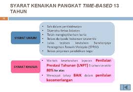 Jika tidak berkenaan tulis 'tidak berkenaan' , jika tiada tulis 'tiada'. 1 Kenaikan Pangkat Secara Timebased Berasaskan Kecemerlangan Bagi