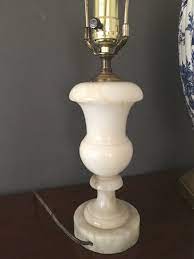 ✅ free shipping on many items! Marble Urn Style Lamp Mid Century Hollywood Regency Carved White Marble Lamp Bedroom Living Room Table Lamp Vintage Table Lamps
