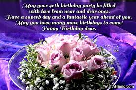 Order beautiful birthday flower bouquets to say happy birthday to your daughter. 40th Birthday Wishes