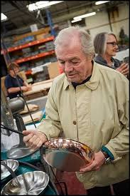 Jacques Pepin Tours The Historic Mauviel Factory In France For His Sur La Table Collection Jacque Pepin Pepin Mauviel