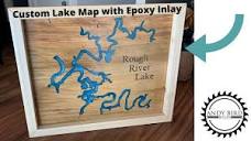 Making a Resin Inlay Lake Map // Wall Decor // Epoxy Resin Art ...