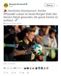 Osiem zdobytych pucharów w ciągu jedenastu lat gry łukasza piszczka to dostateczny dowód na jego klasę. Piszczek Znowu Ojcem Maly Patryk Ma Sie Dobrze Sport Tvp Pl