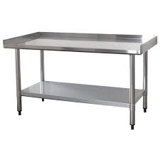Os Home And Office Furniture Casual Basics Black Microwave Coffee Maker Utility Cabine In 2020 Stainless Steel Work Table Stainless Steel Table Stainless Steel Kitchen