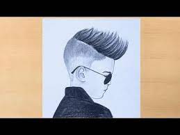 How To Draw A Boy Hairstyle Easy Mens Haircut Hairstyle Youtube Boy Hairstyles Draw Boy Hair Hairstyles Haircuts