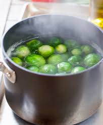 Boiling The Brussels Sprouts Will Remove The Bitterness Associated With This Veggie Baked Brussel Sprouts Boiled Brussel Sprouts Brussel Sprouts