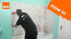 Mix different tile materials to match your personal style. How To Tile A Bath Splashback Part 1 Preparation Youtube