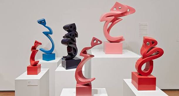 Work by Parviz Tanavoli
