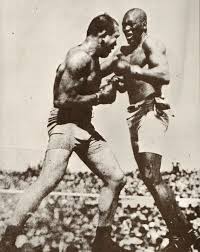 Jack Johnson vs. Jim Jeffries Boxing Match, July 4, 1910. | Boxing ...
