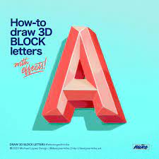 They make great alphabet wall art for nurseries and kids rooms as well as cool desk top or bookshelf decoration. Designer Mike Lettering Art And Design How To Draw 3d Block Letters