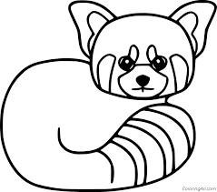 Cartoon network coloring pages lovely free to print girl r. Red Panda Coloring Pages Coloringall