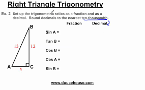 Trigonometry involves calculating angles and sides in triangles. Right Triangle Trigonometry Trigonometric Ratios Youtube