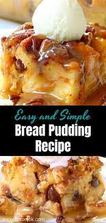 Easy And Simple Bread Pudding Recipe Howtocook In 2021 Pudding Recipes Bread Pudding Recipe Easy Bread Pudding Easy