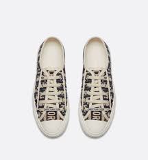 Black And Green Dior Sneakers Walk N Dior Sneaker In Oblique Embroidered Canvas Shoes Women S Fashion Dior Canvas Shoes Women Dior Sneakers Womens Fashion Shoes