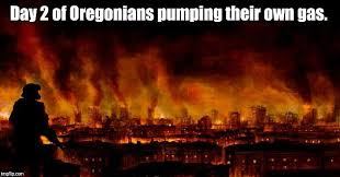 Memes Make Fun Of Oregonians That Now Have To Pump Own Gas Daily Mail Online