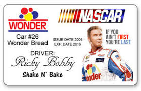 Nascar stock car racing sensation ricky bobby is a national hero because of his win at all costs approach. Ricky Bobby Talladega Nights Name Badge Prop Halloween Cosplay Pin Back Ebay