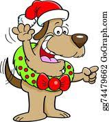 Check spelling or type a new query. Vector Art Cartoon Christmas Dog Eps Clipart Gg74913510 Gograph