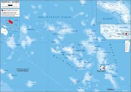 Marshall Islands Map Physical Worldometer