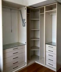 A tall, narrow wardrobe is the best fit for small spaces because it will slot in better than a wide wardrobe. Clothes Cabinet Design For Small Bedroom Bedroom Inspiration
