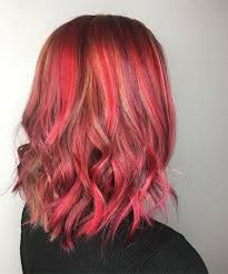 Copper Hair With Red Pink And Purple Highlights Natural Red Hair Copper And Pink Hair Inspiration Color