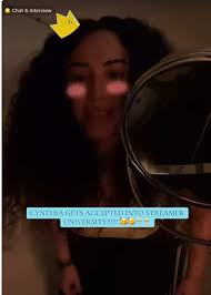 Cynthia Celebrates Acceptance into Streamer University!