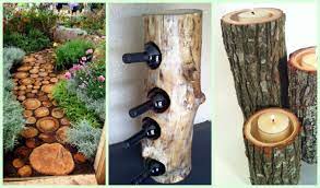Voir les аvis clients et les prix. 30 Idees Deco Magnifiques A Faire Avec Un Tronc D Arbre Ou Des Rondins De Bois Trucs Et Astuces A Faire A La Maison