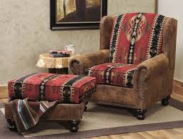 Wooded River Rambler Western Chair Western Chair Southwest Furniture Faux Leather Dining Chairs