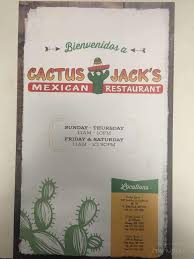 We wanted to showcase the recipes from our family who have passed down recipes generation after generation. Menu Of Cactus Jack S In Conway Ar 72034