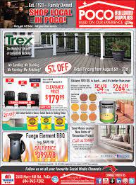 Monthly Flyer Poco Building Supplies Flyer Building Business Building