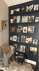 Book Wall Reading Nook Custom Built Floating Shelves Used 1x2s For Lip And 1x4s For Base Wall Nook Interior Design Inspiration Reading Nook