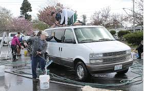 Volunteers dress up as ghouls and goblins and attempt to scare drivers parked in the wash. Islanders Work To Make Car Washes Safe For Local Creek Vashon Maury Island Beachcomber
