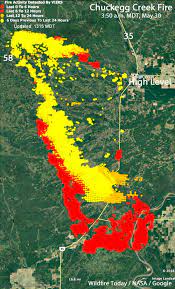 Wildfire status map please note: Chuckegg Creek Fire In Alberta Grows To Over Half A Million Acres Wildfire Today