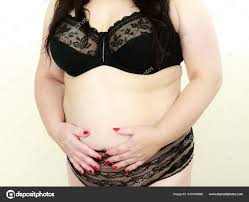 Más Tamaño Mujer Gorda Lencería Ropa Interior Femenina Madura Con — Foto de  stock © Voyagerix 433749066