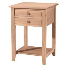 Lamp Table With 2 Drawers International Concepts Unfinished Furniture Sofa End Tables Furniture