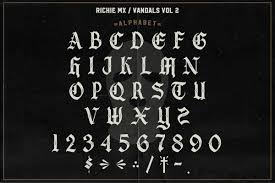 We did not find results for: Vandals Gothic Font Gothic Fonts Vandals Lettering