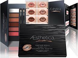 Smashbox step by step contour kit with free brush shade contour bronze highlight. Aesthetica Nude Lip Contour Kit Contouring And Highlighting Matte Lipstick Palette Set