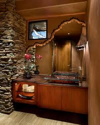 These elements are imitated in the raised porcelain basin of the farmhouse sink and the wicker baskets that serve as storage solutions under the vanity. Unique Bathroom Ideas My Decorative