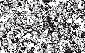 Gambar grafiti huruf, nama, kartun tulisan tangan i love you dengan pensil di kertas. Download Wallpaper Figure Black And White Grafiti Section Painting In Resolution 1920x1200