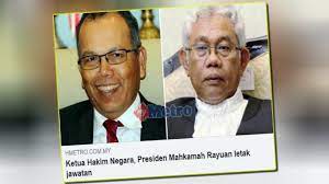Ketua hakim negara, tun zaki azmi meninggalkan sidang media yang diadakan selepas majlis perasmian mahkamah khas jenayah rasuah di sini pada rabu, dalam keadaan. Siapa Pengganti Ketua Hakim Negara