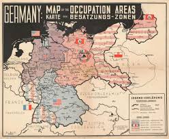 Hq twelfth army group situation map : Germany Map Of The Occupied Areas Karte Der Besatzungs Zonen Geographicus Rare Antique Maps