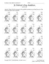 Patrick's day math & literacy worksheets & activities no prep *** us and australian spelling included *** the contents of this packet can be used in the classroom with the whole class, in centers or with small groups, as early finisher work or as homework. St Patricks Day Math Lesson Plans Worksheets Reviewed By Teachers