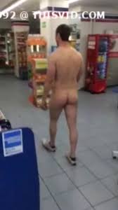 Muscular man naked shopping - ThisVid.com