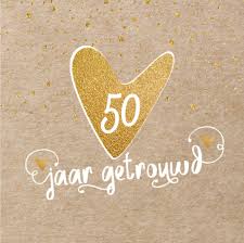 Lovz Uitnodiging 50 Jaar Getrouwd Verlovingskaarten Fijne Trouwdag Huwelijks Gelukwensen