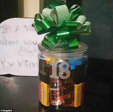 Garcia explained that even though his son just turned 2, he's already got plans for his 18th birthday. Mother Roasted For Filling A Jar With Condoms For Son S 18th Birthday Daily Mail Online