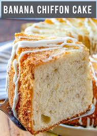 Banana Chiffon Cake Recipe Easy Fruit Cake In A Tube Pan Yummy Cakes Banana Cake Recipe Banana Chiffon Cake Recipe
