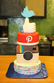 Social Media Cake Google Search Cake Instagram Party 13 Birthday Cake