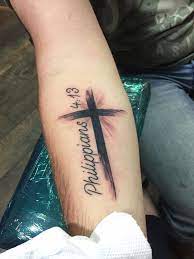 Philippians 4:13 i can do all things through christ who strengthens me: Philippians 4 13 Tattoo With Cross