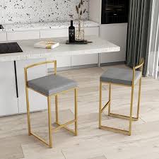 Enhance your dining experience with some new kitchen chairs. Nordic Bar Chairs Modern Minimalist Backrest Wrought Iron Backrest Ins Bar Stools Household High Feet Stool For Kitchen Island Big Promo 5f7178 Goteborgsaventyrscenter