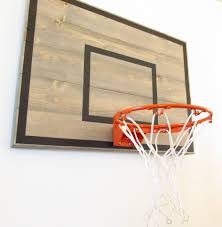 Wood Basketball Hoop Sports Room Decor Office Basketball Hoop Grey Wood