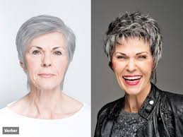 vorher nachher frisur by keller umstyling im alter frau mit mehr farbe ins gra vorher nachher frisuren haare vorher nachher bob frisur vorher nachher